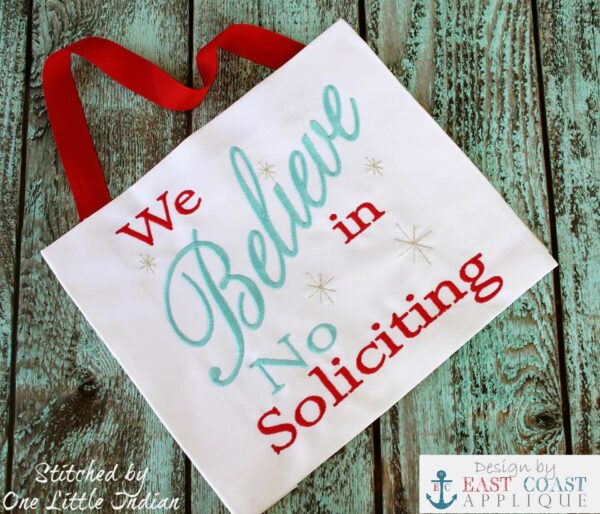 Believe No Soliciting