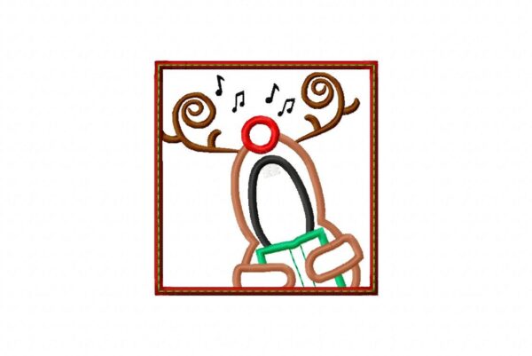 Singing Reindeer Patch