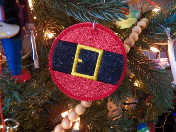 Santa Belt Ornament