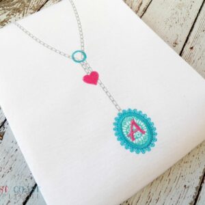 Monogram Drop Necklace