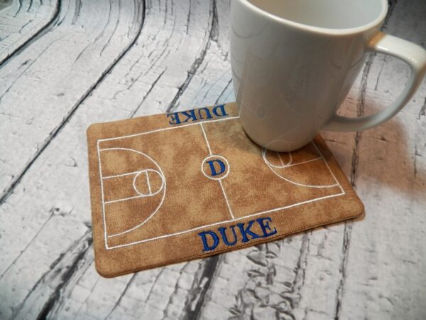 Basketball Coaster and Mug Rug