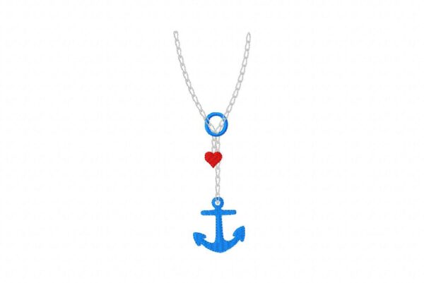 Anchor Drop Necklace