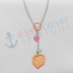 Peach Drop Necklace