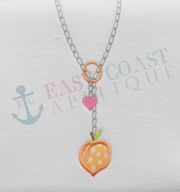 Peach Drop Necklace