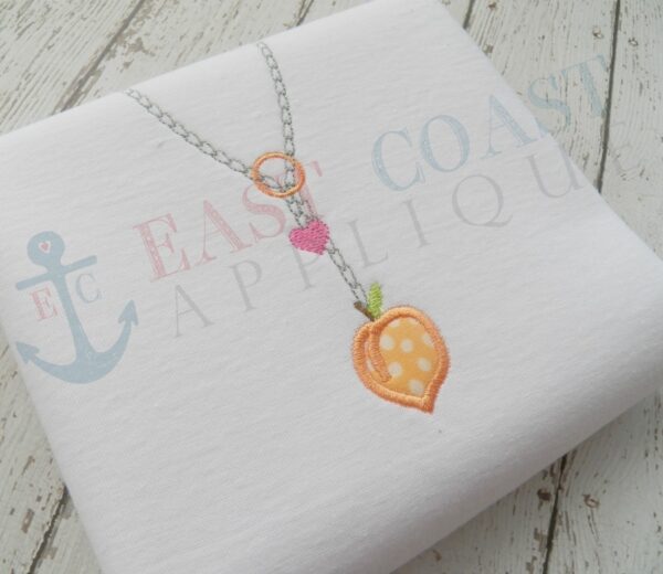 Peach Drop Necklace