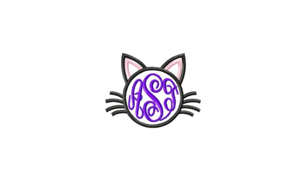 Cat Face Monogram