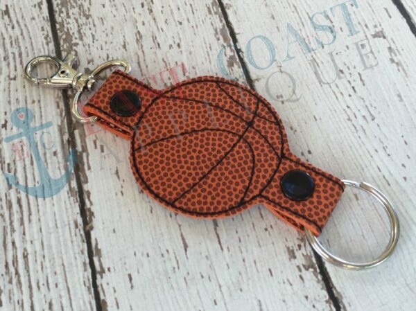 Basketball Double Tab Keyfob