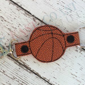 Basketball Double Tab Keyfob