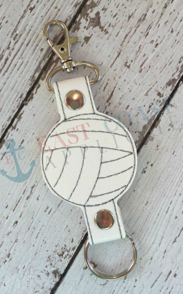 Volleyball Double Tab Keyfob