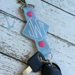 Diamond Double Snap Keyfob