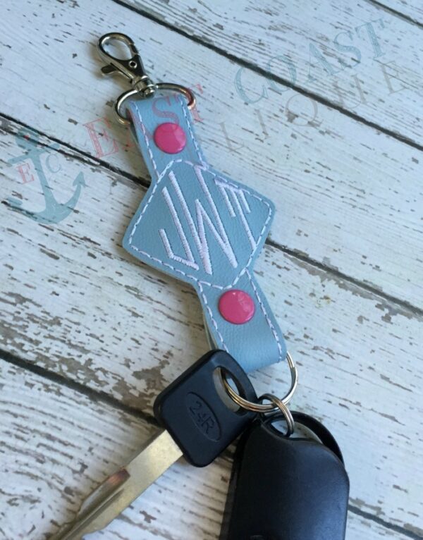 Diamond Double Snap Keyfob