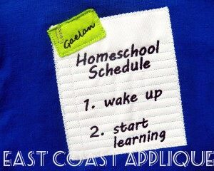 Homeschool Schedule