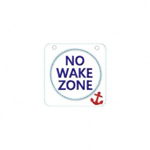 No Wake Zone sign