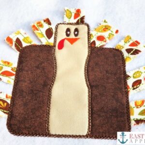 Vintage 3D Square Turkey