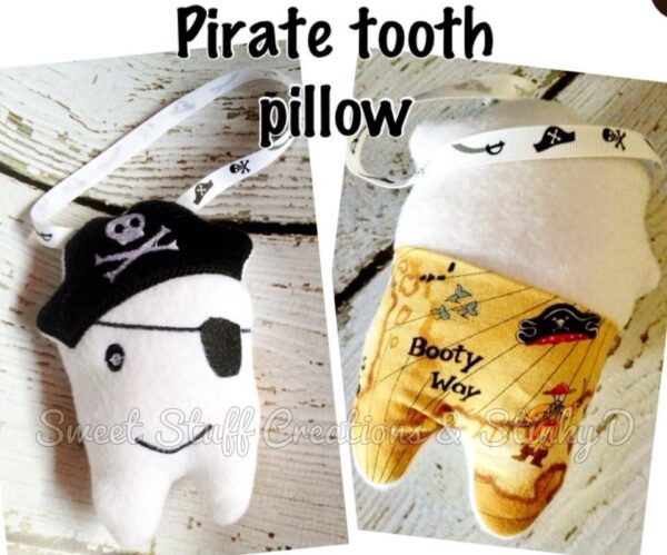 ITH Pirate Tooth Pillow