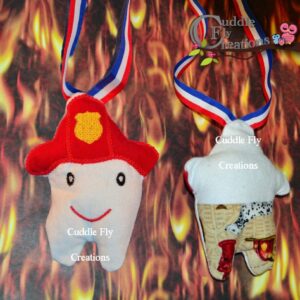 ITH Firefighter Tooth Pillow