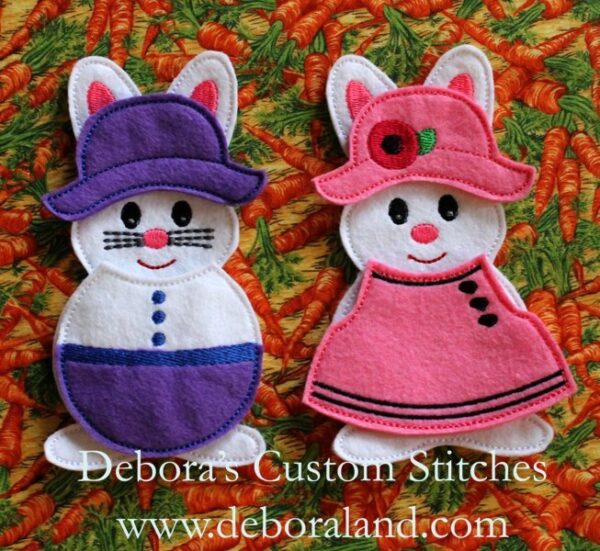 Bunny Felt Dolls