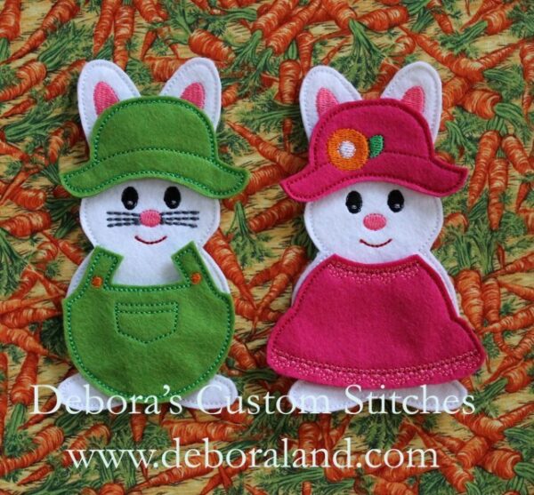 Bunny Felt Dolls