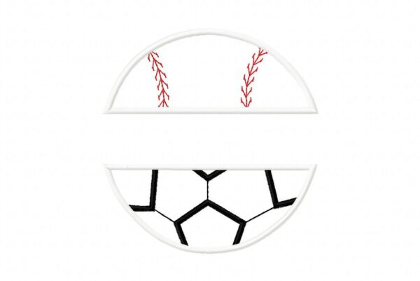 Divided Baseball-Soccer Ball