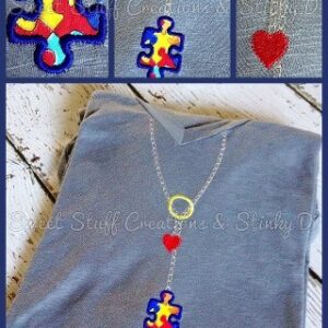 Autism Awareness Drop Necklace