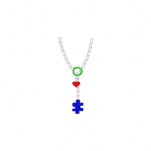 Autism Awareness Drop Necklace