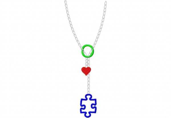 Autism Awareness Drop Necklace