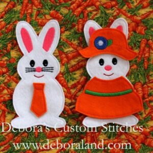 Bunny Felt Dolls