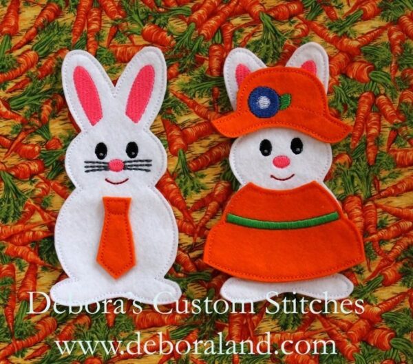 Bunny Felt Dolls