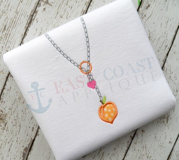 Peach Drop Necklace