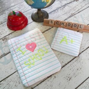 Notebook Paper Coaster and Mug Rug