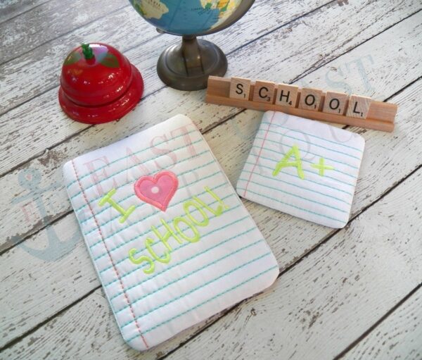 Notebook Paper Coaster and Mug Rug