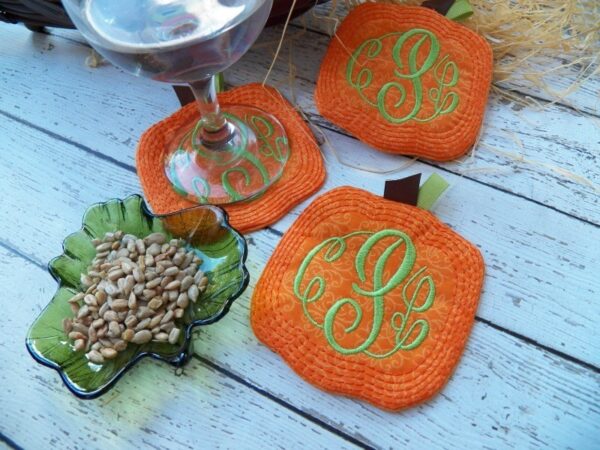 Pumpkin Coasters