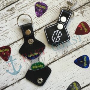 Double Guitar Pick Keyfob