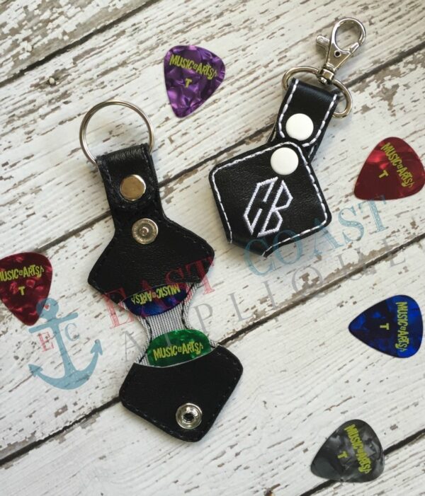 Double Guitar Pick Keyfob