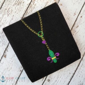 Mardi Gras Drop Necklace