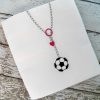 Soccer Ball Drop Necklace