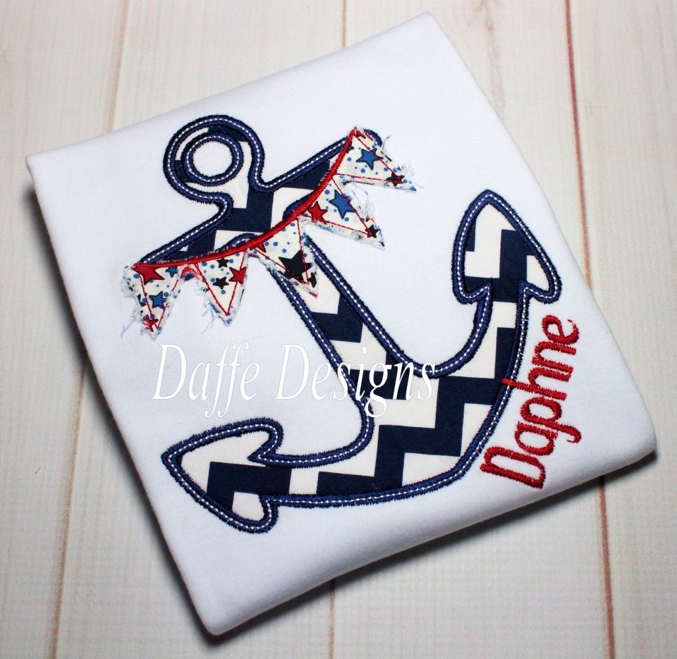 Anchor with Pennants